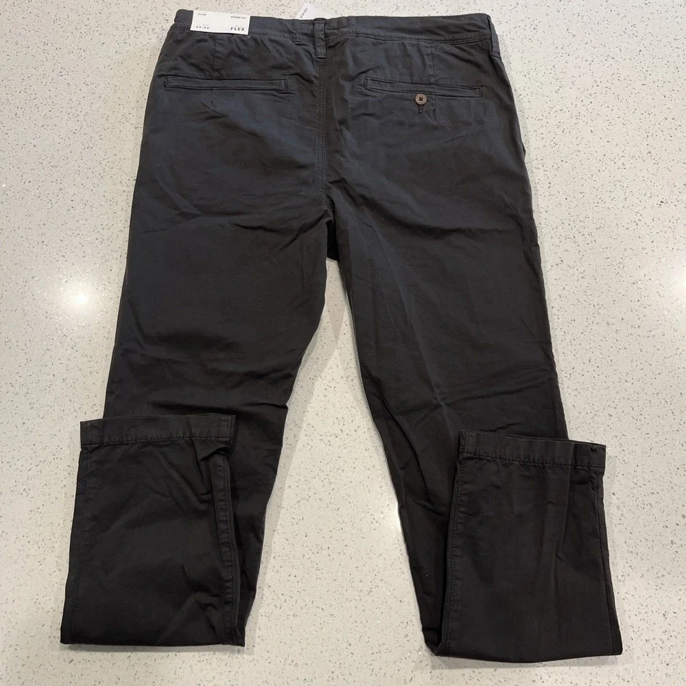 American Eagle Men's Extreme Flex Slim Chino Twill Pants Brown 34/32 NWT